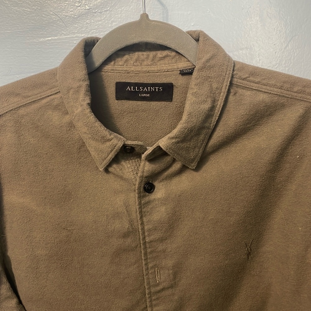 ALLSAINTS thick cut flannel shirt